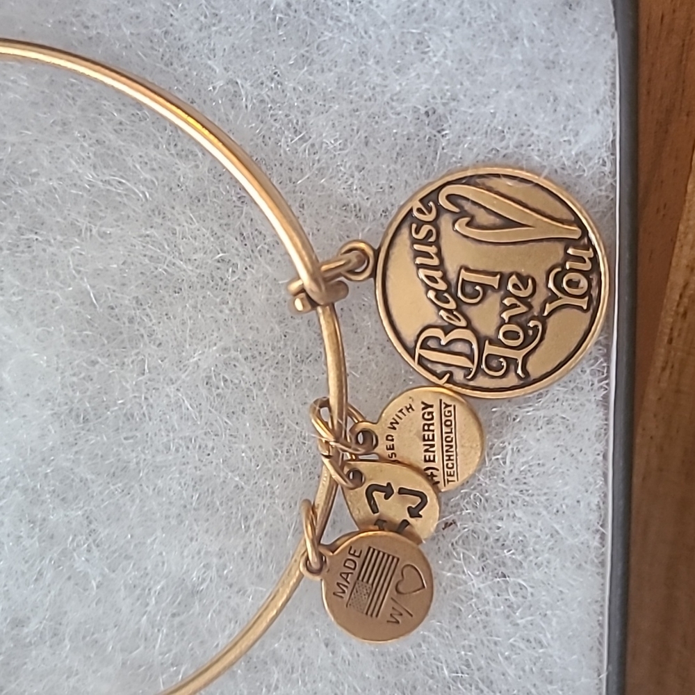 Alex and Ani Because I love you Gold bracelet - Picture 3 of 3
